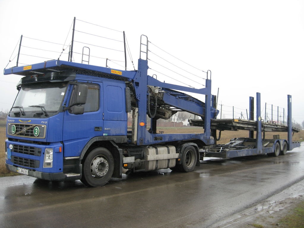  VOLVO FM 340 car transporter + car transporter trailer