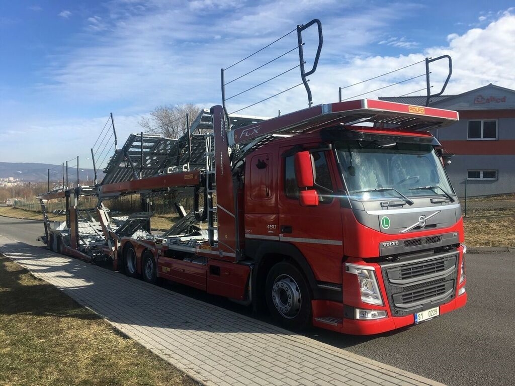 VOLVO FM 460 6x2 + Rolfo - Neu car transporter + car transporter trailer